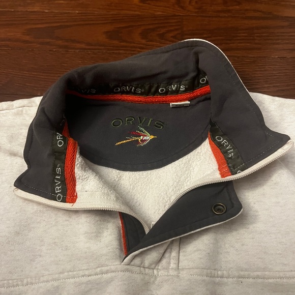 Men’s Orvis Long Sleeve Pullover Quarter Zip Size Medium - Picture 5 of 7